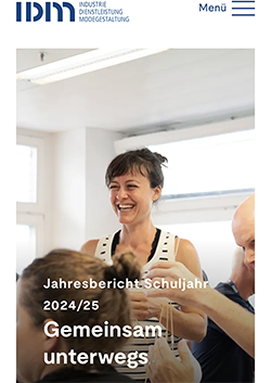 Screenshot Startseite Jahresbericht Schuljahr 2024/25